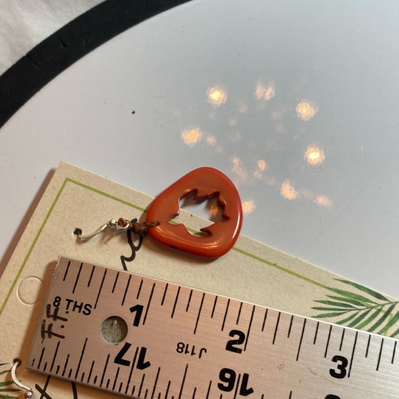 Tagua Fairtrade handmade Earrings. - Picture 3 of 11